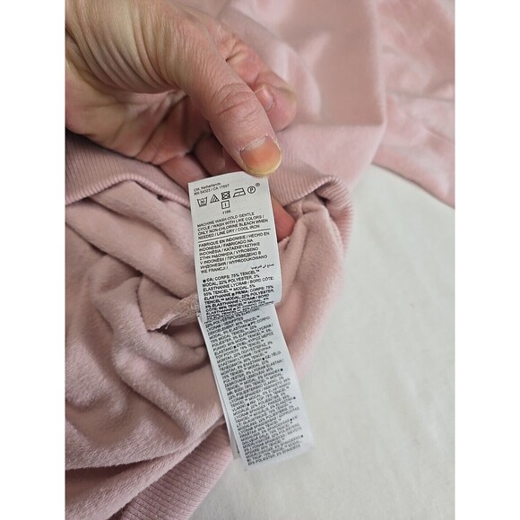 ATHLETA PINK PURANA V-NECK WRAP SWEATSHIRT Women's S Soft Tencel Modal Stretch - Picture 5 of 7